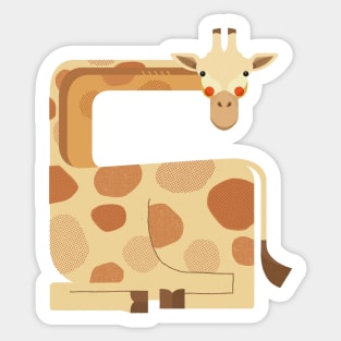 Giraffe, African Wildlife Sticker